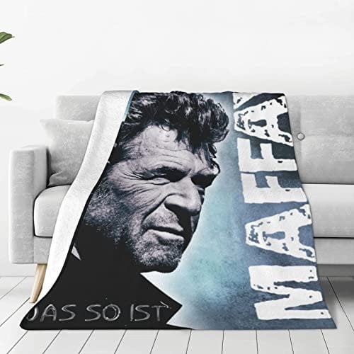 Oudrspo Peter German Maffay Ultraweiche Micro-Fleece-Decke, Mikrofaser-Decke, luxuriöse Ganzjahres-Warmdecke für Bettwäsche, Sofa und Reisen