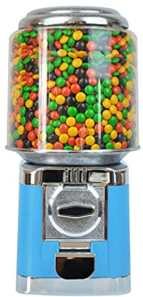 Macchina automatica for caramelle a gettoni for macchinetta for caramelle gommose - Banca for monete for bambini for riporre piatti con un diametro inferiore a 32 mm Dispenser/2536 ( Color : Blue )