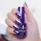 Metal Mirror Nail Polish 18ml - Quick Drying Metallic Effect, Plating No UV Needed, Magic Chrome Nail Art (09-Purple)