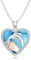 LONAGO Wassermann Halskette 925 Sterling Silber Tierkreiszeichen Wassermann mit Erschaffenen Türkis Anhänger Halskette für Frauen