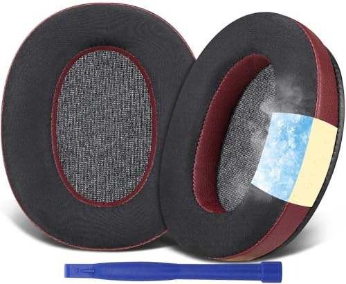 SOULWIT Almohadillas de Repuesto para Sony WH-XB910 XB910N con cancelación de Ruido de Graves Extra, para WHXB910N Auriculares Inalámbricos, con Espuma de Aislamiento de Ruido