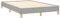 vidaXL Cadre de lit sans Matelas Gris Clair 120x190 cm Tissu