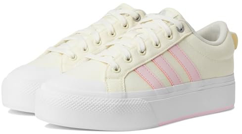 adidas Baskets à plateforme Bravada 2.0 pour femme, Blanc cassé, transparent, rose et blanc, 36 EU