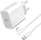 25W USB C Ladegerät Ladekabel für Samsung Galaxy A34 A36 A56 A26 5G/A53 5G/A54 5G/A33 5G/A23 5G/A16 A15 A14/A52 A52S/S24 FE/S23 Plus/S25/S22 S21/iPhone 16e 15,Typ C Netzteil Handy Schnellladegerät