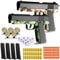 SZJYMY 2 PCs Spielzeugpistole Soft Bullet, Coole Spielzeugpistole Weiche Schaumkugeln mit Muschelauswurf von Spielzeugschaum Blaster Schießspiele Bildungsmodell