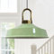 bamyum Asletl-Lock Hängelampe Industrial aus Metall Ø40 cm, Küchenlampe Vintage, Hängelampe Esstisch E27, Pendelleuchte Esstisch, Wohnzimmerlampe Hängend Vintage, Pendelleuchte Minzgrün