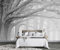 Tapete Kinderzimmer Fototapete Wald Schwarz-Weiß Retro Tapeten Vliestapete Modern Schlafzimmer Wandtapete Bildtapete Wand Dekoration -D001-350cmX256cm