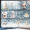 KERANEET Schneeflocken Fensterbilder Weihnachten - Häuser Fensteraufkleber Elch Adventsfenster für Kinder