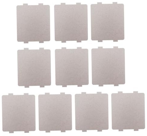 PRETYZOOM 10pcs Microwave Oven Parts Waveguide Cover Heat Insulation Board for Kitchen Home Microwave Oven Repairing Part