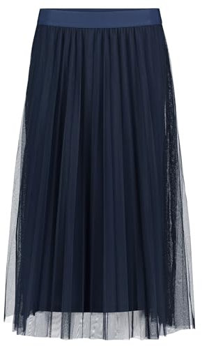 Betty & Co Damen Midirock mit Plissee 42, Dunkelblau