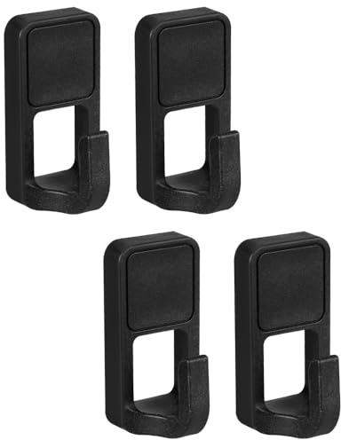 MiOYOOW Crochets Magnétiques, 4 Pcs Cintres Aimanté Puissant pour Gril, Patères Rangement pour Outils de Barbecue, Réfrigérateur, Camping, Cuisine