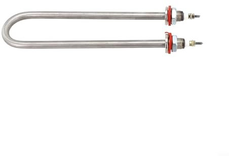 HomeVortex SUS304 Immersion Heating Element, Tubular Electric Heating Element, 220V 1KW Water Heater 304 Stainless Steel U Shape Heating Element
