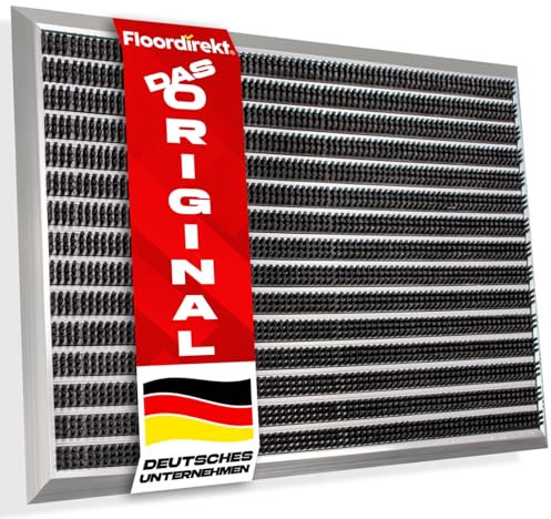 Floordirekt Fussabtreter Aussenbereich „Spectral“ für innen & außen - rostfrei & wetterfest - Haustür Fußabtreter - Türmatte Eingangsmatte (Bürste. 47 x 68 cm)