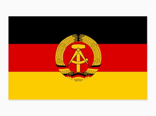 Aufkleber DDR Fahne Sticker Flagge Autoaufkleber PKW Motorrad Mofa Camper Bus LKW Wetterfest UV-Beständig