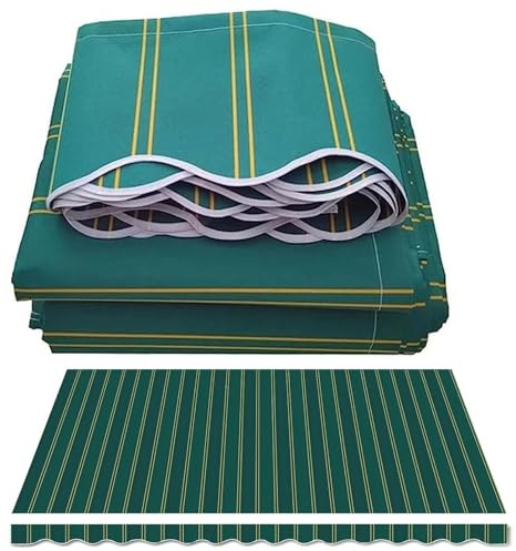 Hoiweqr Markisenstoff 4m Markise Mit Volant 4 X 3 M Markisenbespannung Ersatzstoff, Ersatz Markisentuch Sonnenschutz Markisentuch Ersatzstoff, Ersatz Für Einziehbare Klemmmarkise(1.5x1m(4.9x3.2ft))