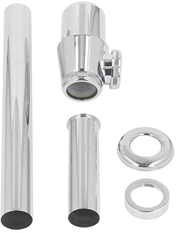 DUIMIMI Sink Drain Assembly Kit with Adjustable Height Slip Type Drain Tube for Bathroom Kitchen P Trap, G1-1/4inch, Replacement Kit for Sink Pipe, for Waste Traps and Washbasin