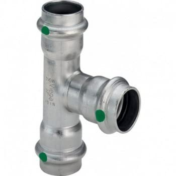 Viega 2318 - Te Sanpress 2318 Durchmesser 28 x 22 x 28 mm Edelstahl