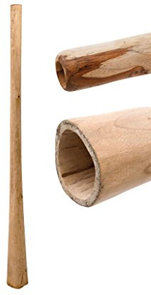 Didgeridoo aus Teakholz naturbelassen geölt Länge: 130 cm schöner Gegendruck vergleichbar mit Eukalyptus aber preiswerter klarer Ton Rissstabilität Weltmusik Aborigines Australien Percussion