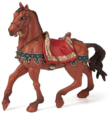 Papo - Realistic Caesar’s Horse Figure - Ages 3+ - Historical Collection - Educational Play Roman History - Gift Idea Toy for Girls and Boys