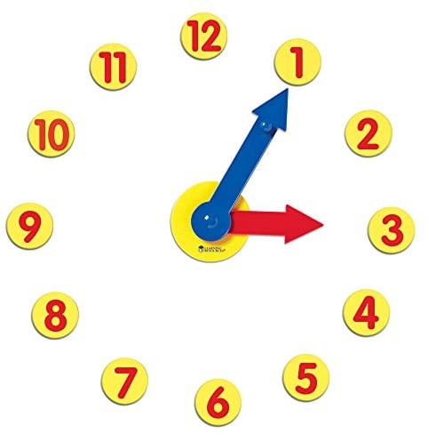 Learning Resources Magnetisches Uhrenset mit Zahnrad