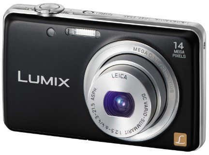 Panasonic Lumix DMC-FS40EG-K Digitalkamera (14 Megapixel, 5-fach opt. Zoom, 6,7 cm (2,6 Zoll) Display, 24mm Weitwinkel, bildstabilisiert) schwarz