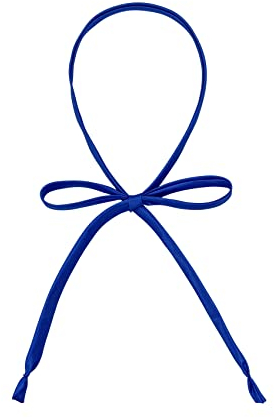 LB-K-1 Damen-Fliege, lang, selbstgebunden, für Schule, Mädchen, Uniform, Lolita & Cosplay-T-Shirt, Königsblau, Einheitsgröße