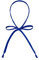 LB-K-1 Damen-Fliege, lang, selbstgebunden, für Schule, Mädchen, Uniform, Lolita & Cosplay-T-Shirt, Königsblau, Einheitsgröße