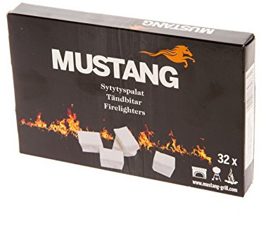 Mustang 32 Stück Kohleanzünder Grillanzünder BBQ Anzünder Firelighters/Top Onlineshop 2020 Preis