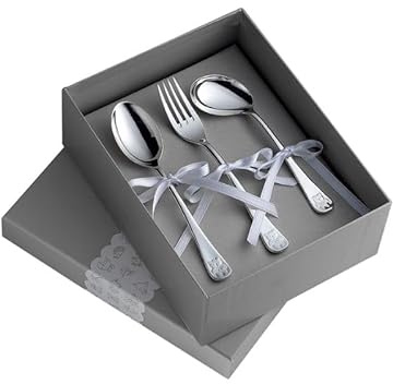 Pedro Durán - Set de 3 Cubiertos Ositos Plata