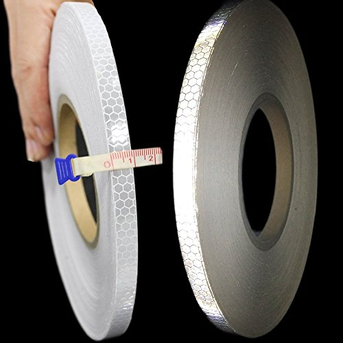 muchkey® High Intensität Grade Lime Reflektierende Tape weiß 1 cm x 2,5 m
