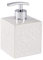 WENKO Dispenser sapone Cordoba bianco ceramica Capacità: 0.5 l, Ceramica, 8.5 x 13 x 8.5 cm, Bianco