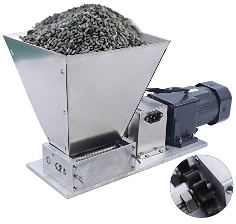 4L Moulin à Grains électrique Broyeur à Grain Céréales L'avoine DY368 Machine Acier INOX 60W