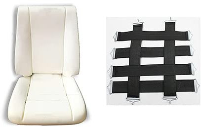 Sedile Panda 141 Prodotte dal 1986>2003 Imbottitura in Poliuretano Flessibile Completo Schienale - Seduta e Molle Rinforzate per Sedili 20109SE-SC - AK141