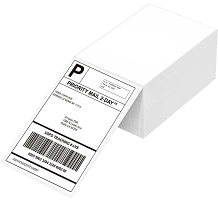 Etichette Adesive - 4 x 6 pollici (100 mm x 150 mm) - Etichette termiche di spedizione - Carta termica - etichette impermeabili per trasporti(500 pezzi) - compatibile con stampanti termiche etichette