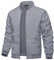 TACVASEN Herren College Jacke Fliegerjacke Leichte Blouson Pilotenjacke Baseballjacke Bomber Jacket （L,Dunkelgrau