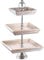 Marrakesch 3 Etagen Etagere aus Holz Ansgar eckig 54cm Groß | Vintage Cupcake Ständer als Tischdeko