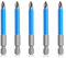 5 Pcs 70mm Screwdriver Bit Set, PH2 Impact Screwdriver Driver Bits, 1/4 Hex Shank, Anti Slip Phillips Cross Head Drill Bits for Electric Hand Screwdrivers