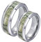Hoisy Eheringe Damen, Eheringe Vintage 8MM Silberring mit Zweigmuster Größe Frauen 52 (16.6) und Männer 67 (21.3)