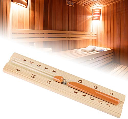 Qcwwy Temporizador de Reloj de para Sauna, Reloj de Reloj de para Sala de Vapor, Reloj de de Madera Resistente para Baño, Reloj de para Sauna de Pino, Calor