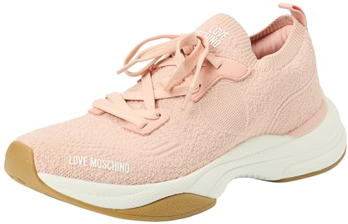 Love Moschino Damen Sneakers, Rosa, 40 EU