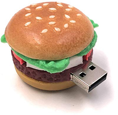 Onwomania Hamburger Burger Fast Food Funny USB Stick 32 GB USB 2.0 Speicherstick USB-Datenträger
