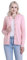 SMILING PINKER Cardigan da donna, tinta unita, girocollo, con bottoni, peso medio, lavorato a maglia, Rosa cipria, L