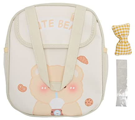 Bolsa De Almuerzo para Niñas Patrón De Dibujos Animados Papel De Aluminio De Gran Capacidad Espesar Lonchera Kawaii para La Escuela De Oficina(Blanco, Blanca)