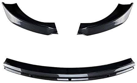 Autozubehör Frontstoßstangensplitter Lippendiffusor Spoiler Body Kit Schutzabdeckung Kompatibel for Tesla Model 3 Maxton Modell 2017~2022 (Color : Carbon)