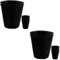 POPETPOP 200 STK Tasche wachsen Schwarze Blumentöpfe Vlies-Pflanzbeutel Anlage schwarzer Nährstoffbeutel Dicker Pflanzbeutel Pflanze Pflanzschale Keimtopf Container Bonsai