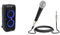 JBL PartyBox 310 in Schwarz – Trag- und rollbarer Bluetooth Party-Lautsprecher & Pyle Karaoke Mikrofon - Gesangsmikrofon, Microphone, Dynamisches Mikrofon