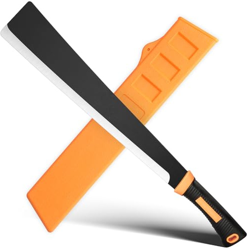 ZOOM.LZ Billhook Sickle Machete for Yard Work Cutting Trees Heavy Duty machetes Mexicanos de Trabajo Best Machete Camping,Gardening Machete,Land Management,Hunting and Outdoor.Green