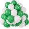 60 Stück Luftballons Grün Weiß, Helium Ballons Matt Grüne, Weiss Grün Latex Ballons, 12 Zoll Dschungel Partyballon fur Jungen Kinder Geburtstag Hochzeit Jahrestag Safari Party Babydusche Feste