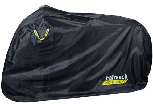 Faireach Fahrradabdeckung Wasserdicht, Fahrradgarage Wetterfest Plane mit 420D Hochwertige Qualität Oxford-Gewebe, Fahrradplane mit Aufbewahrungstasche, Fahrrad Abdeckplane 200*110*70cm