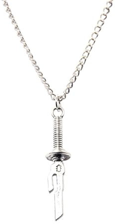 gangdiude-eu Jujutsu JJK Halskette Gojo Sukuna Halskette Toji Cosplay Waffe Prop Anhänger Anime-Schmuck